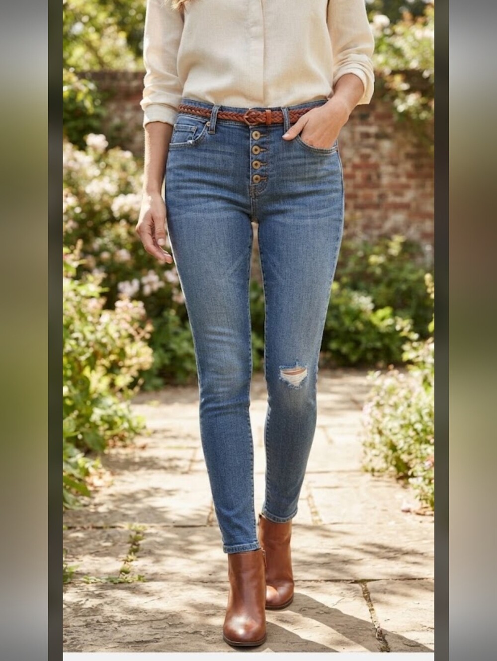 Torrid Bombshell Skinny Jeans Blue Waist 12